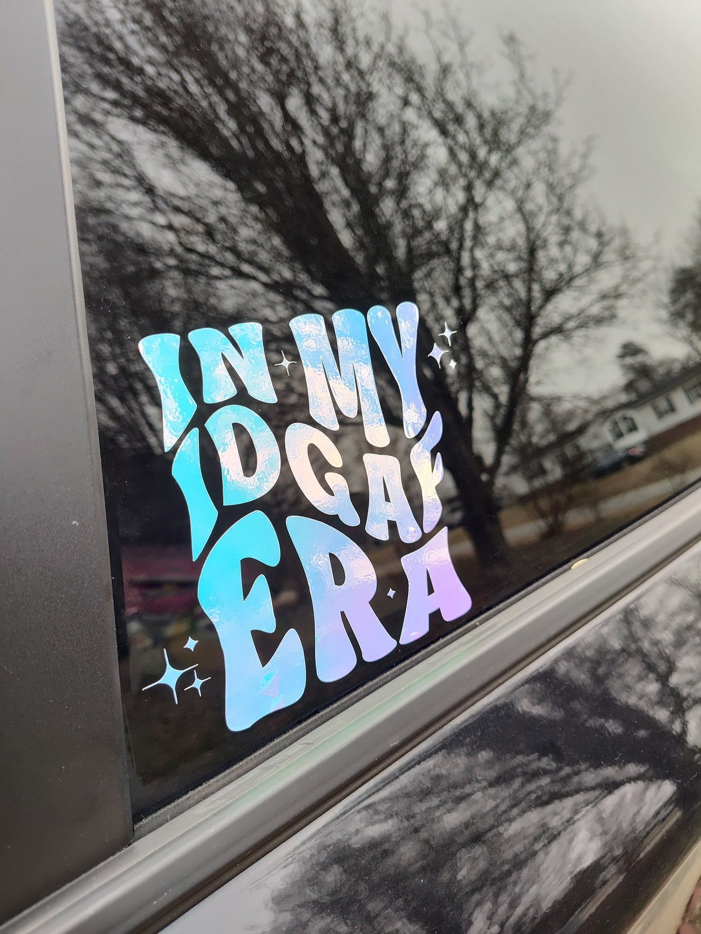 In My IDGAF Era Decal - Vinyl Car - Waterproof Sticker for Windows, Bumpers Laptops - Durable Weatherproof I Don't Care Sticker
