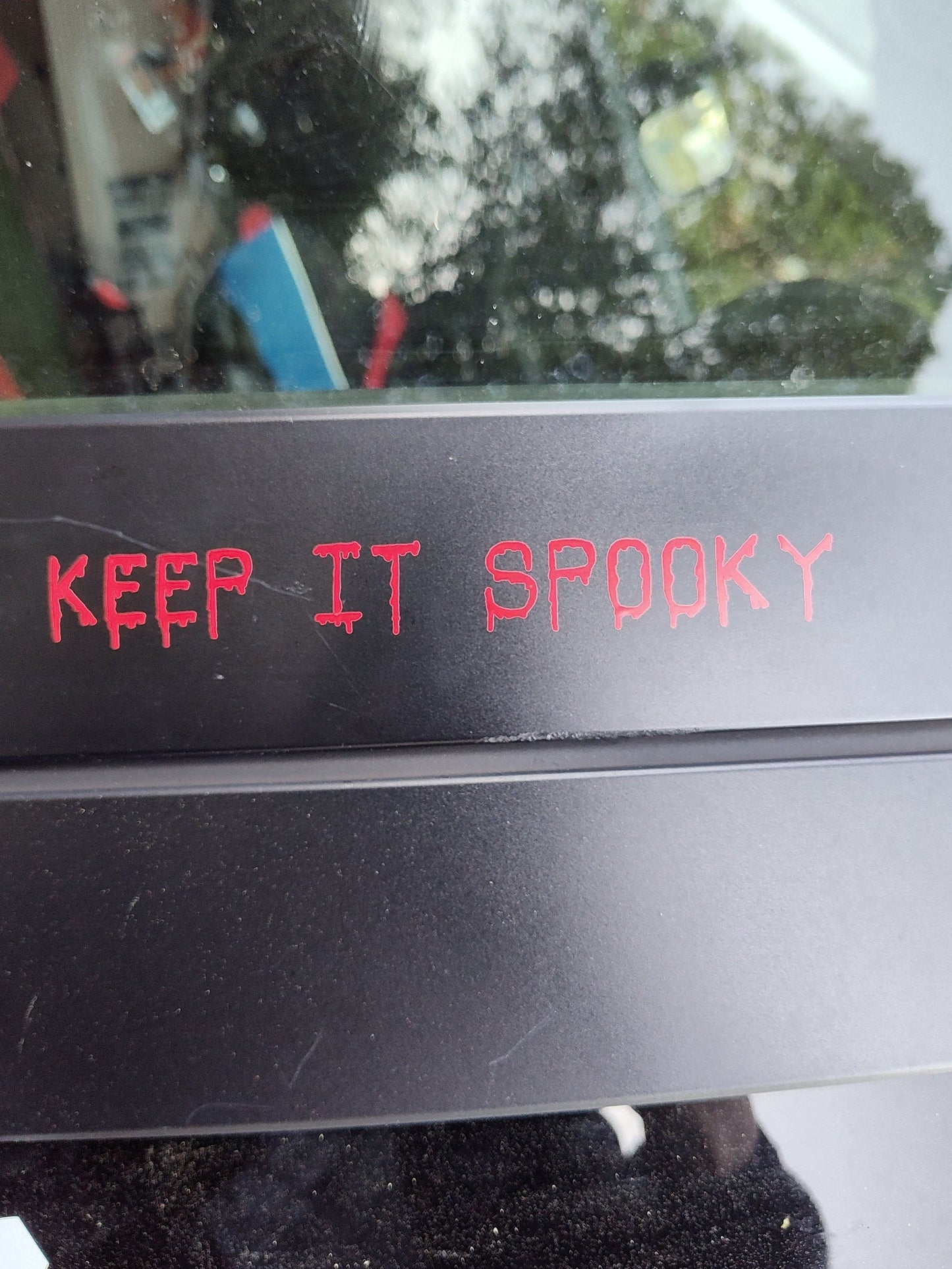 Keep It Spooky Decal - Vinyl Car - Waterproof Sticker for Windows, Bumpers Laptops - Durable Weatherproof Goth Car Accessories