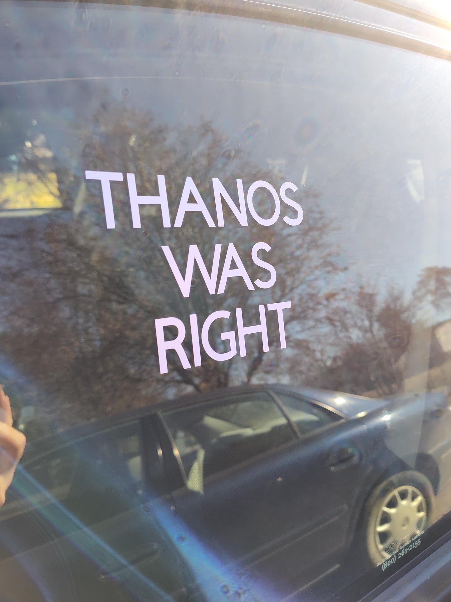 He Was Right - Vinyl Car - Waterproof Sticker for Windows, Bumpers Laptops - Durable Weatherproof Comics Car Accessories Villain Sticker