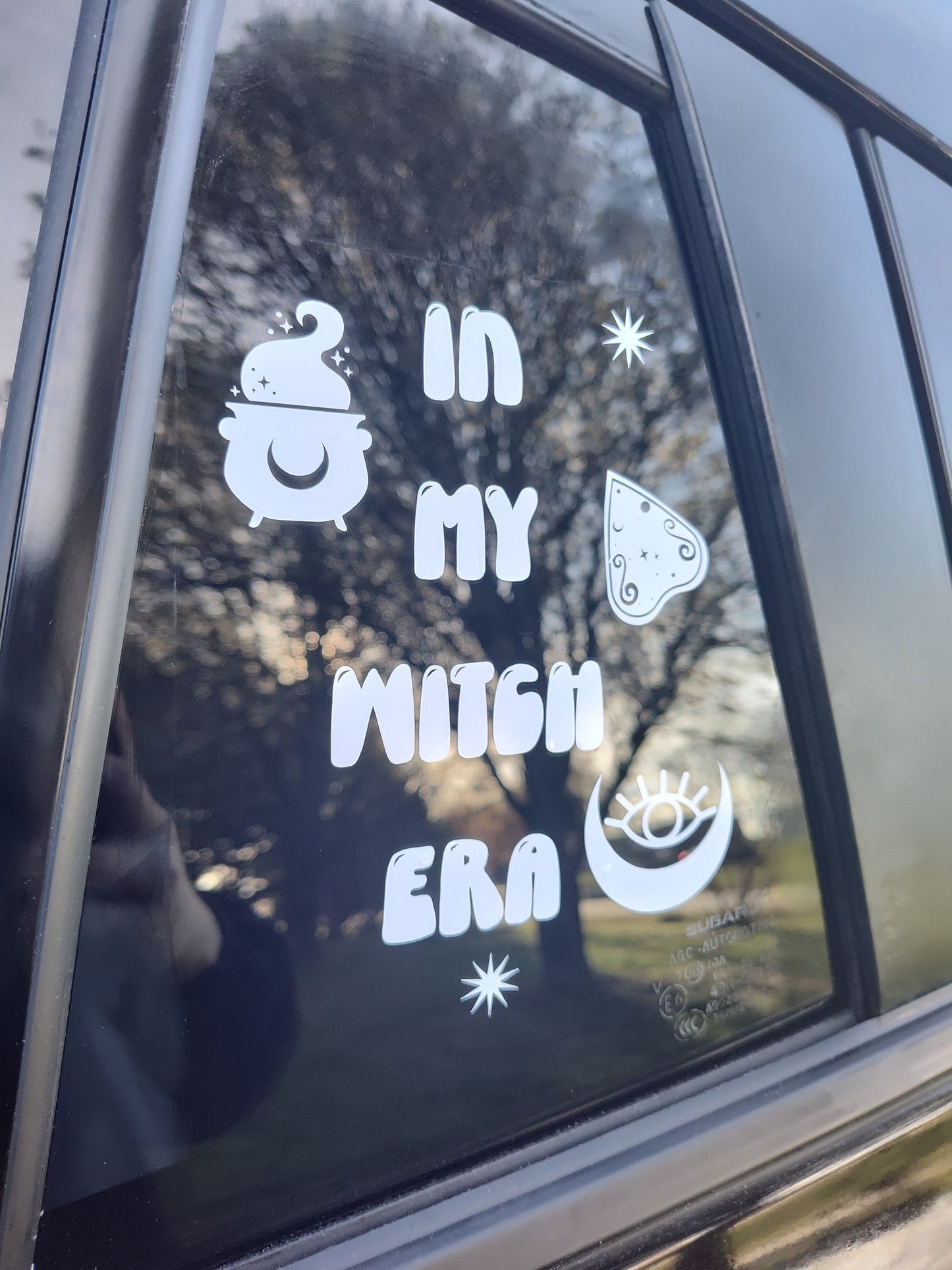 In My Witch Era Decal - Vinyl Car - Waterproof Sticker for Windows, Bumpers Laptops - Durable Weatherproof Goth Car Accessories Wicca Wiccan