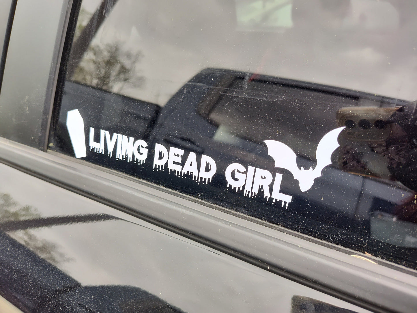 Living Dead Girl Decal - Waterproof Decal - Vinyl Car - Waterproof Sticker for Windows, Bumpers Laptops - Durable Weatherproof Goth Sticker