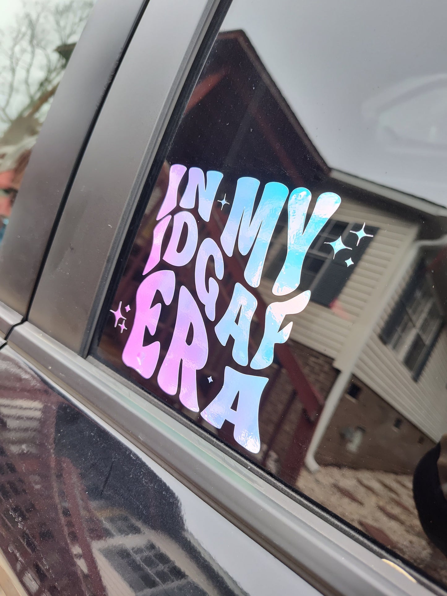 In My IDGAF Era Decal - Vinyl Car - Waterproof Sticker for Windows, Bumpers Laptops - Durable Weatherproof I Don't Care Sticker