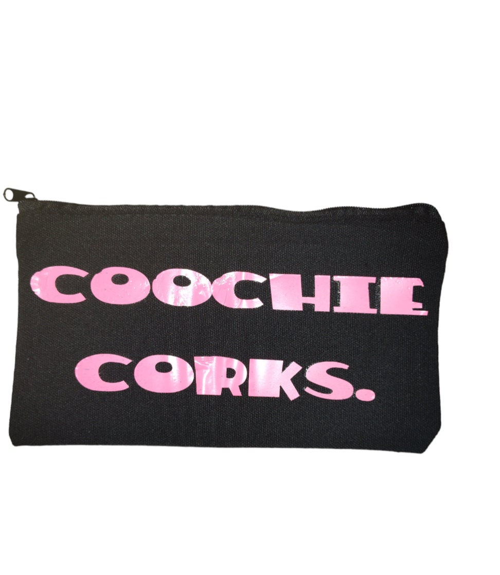 Coochie Corks Bag - Period Preparedness Kit, PMS Gifts, Gift Ideas, Funny Menstrual Essentials Pouch, Organizer, Teen Starter Kit