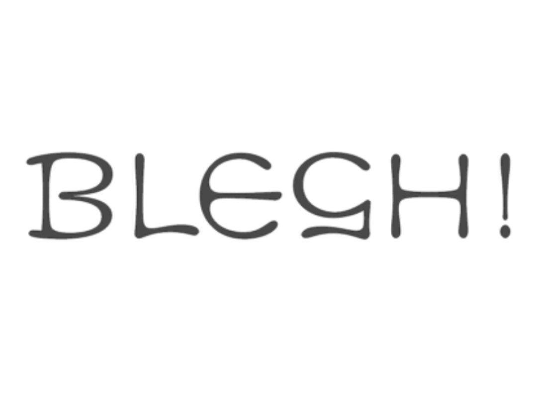 BLEGH Decal - Vinyl Car - Waterproof Sticker for Windows, Bumpers Laptops - Durable Weatherproof Goth Car Accessories Metal Music Decoration