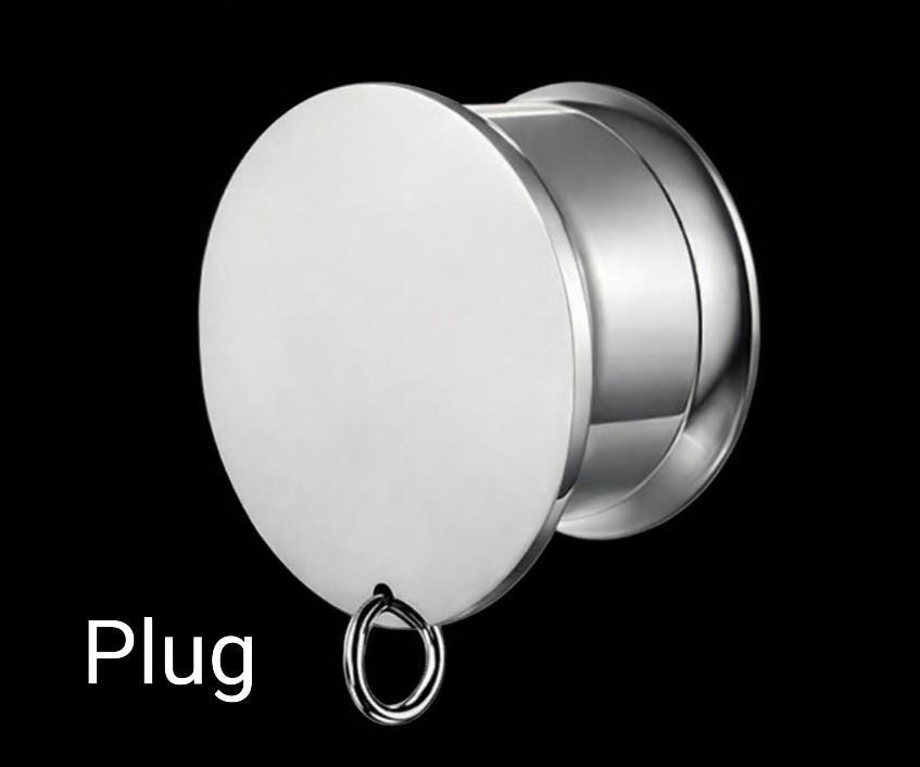 PAIR of Axolotl Screw Back Gauges - Screw Back Tunnel Gauge Glow in the Dark Cute Whimsical Plug Plugs Adorable