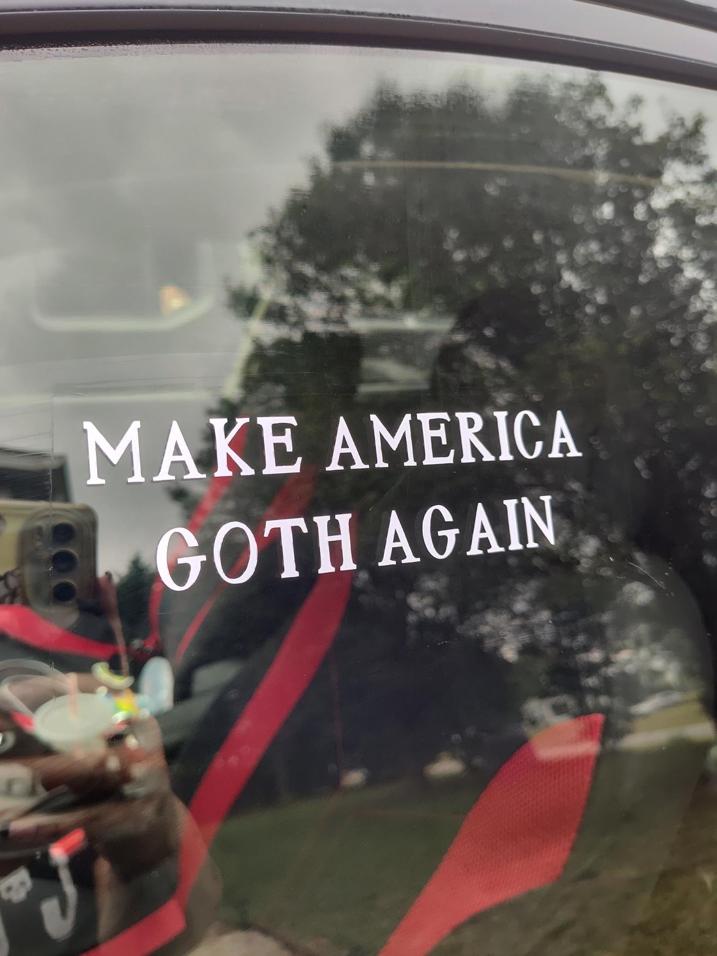 Make America Goth Again Decal - Vinyl Car - Waterproof Sticker for Windows, Bumpers Laptops - Durable Weatherproof Goth Sticker